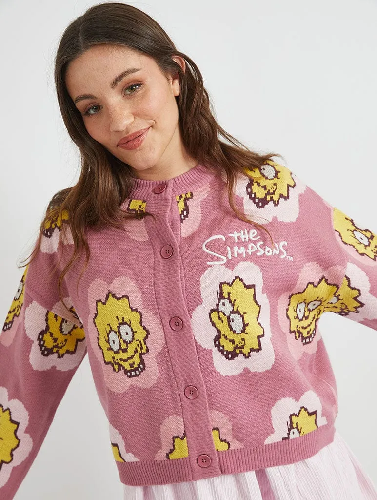 The Simpsons x Skinnydip Lisa Flower Knitted Cardigan sold by Skinnydip London product image thumbnail 2