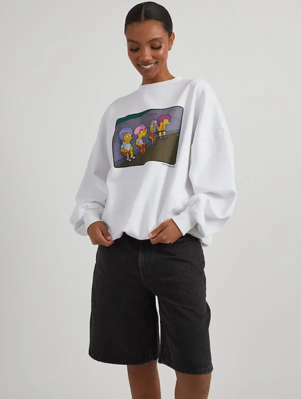 The Simpsons x Skinnydip Bart On The Road Sweatshirt sold by Skinnydip London