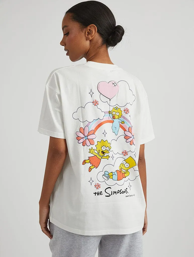 The Simpsons x Skinnydip Bart, Lisa & Maggie Rainbow T-Shirt sold by Skinnydip London product image thumbnail 5