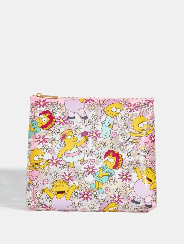 The Simpsons x Skinnydip Nerdy Floral Wash Bag sold by Skinnydip London