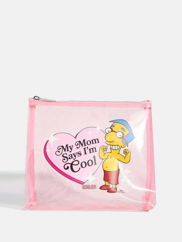 The Simpsons x Skinnydip My Mom Says I'm Cool Wash Bag sold by Skinnydip London