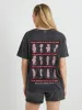 The Simpsons Schooled In Springfield T-Shirt in Acid Wash sold by Skinnydip London
