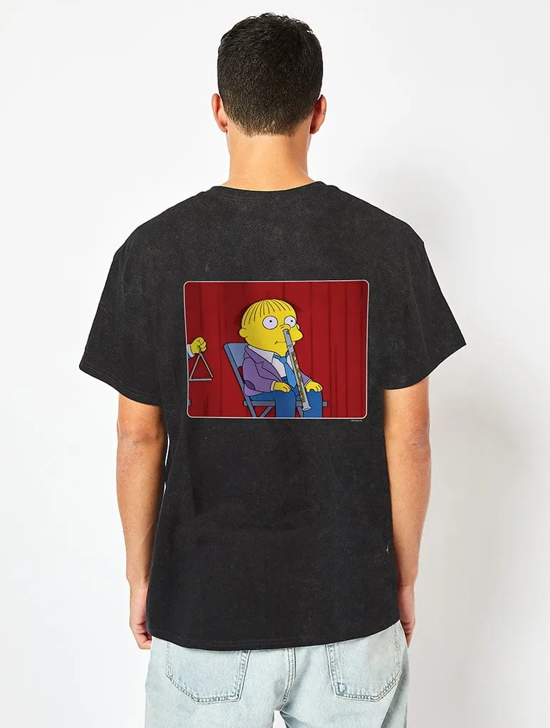 The Simpsons Ralph Flute T-Shirt in Acid Wash sold by Skinnydip London