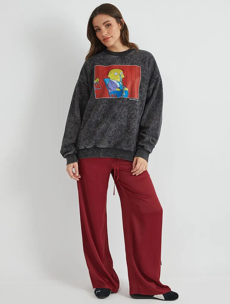 The Simpsons Ralph Sweatshirt in Acid Wash sold by Skinnydip London product image thumbnail 4