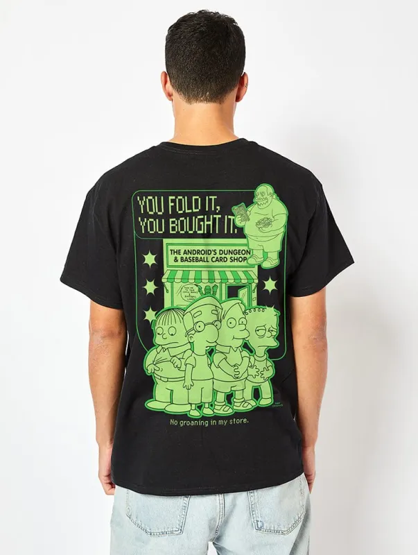 The Simpsons Android Dungeon T-Shirt in Black sold by Skinnydip London