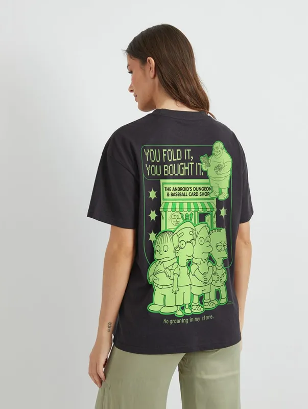 The Simpsons Android Dungeon T-Shirt in Black sold by Skinnydip London