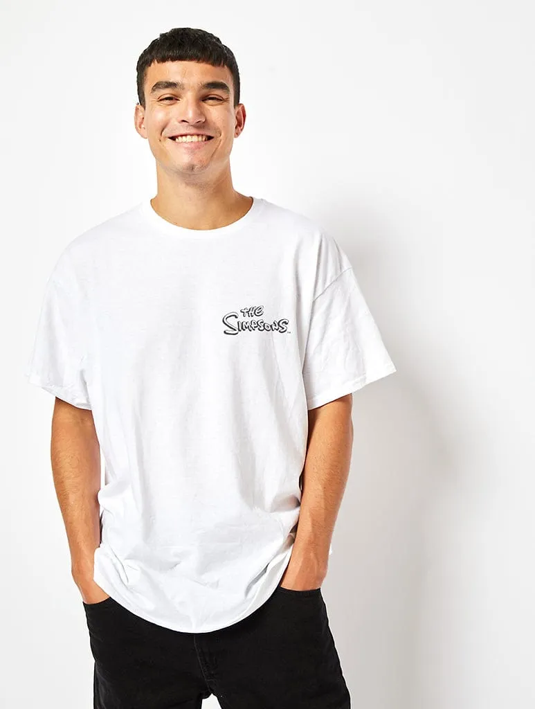 The Simpsons Itchy & Scratchy T-Shirt in White sold by Skinnydip London product image thumbnail 2