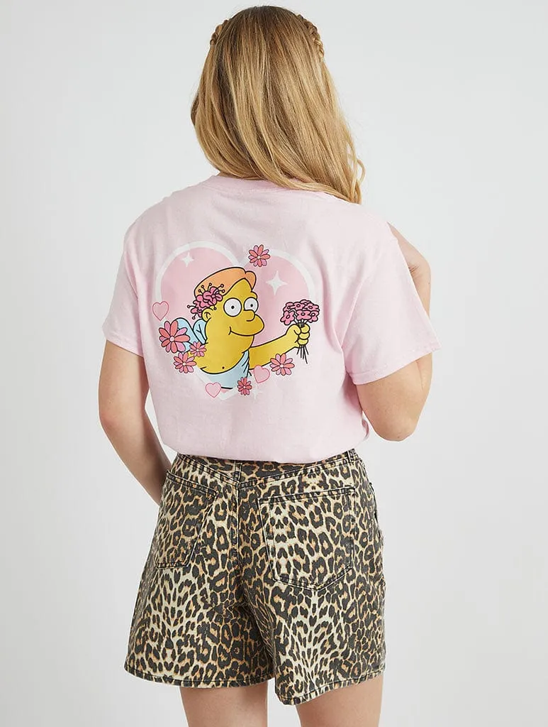 The Simpsons Martin T-Shirt In Pink sold by Skinnydip London