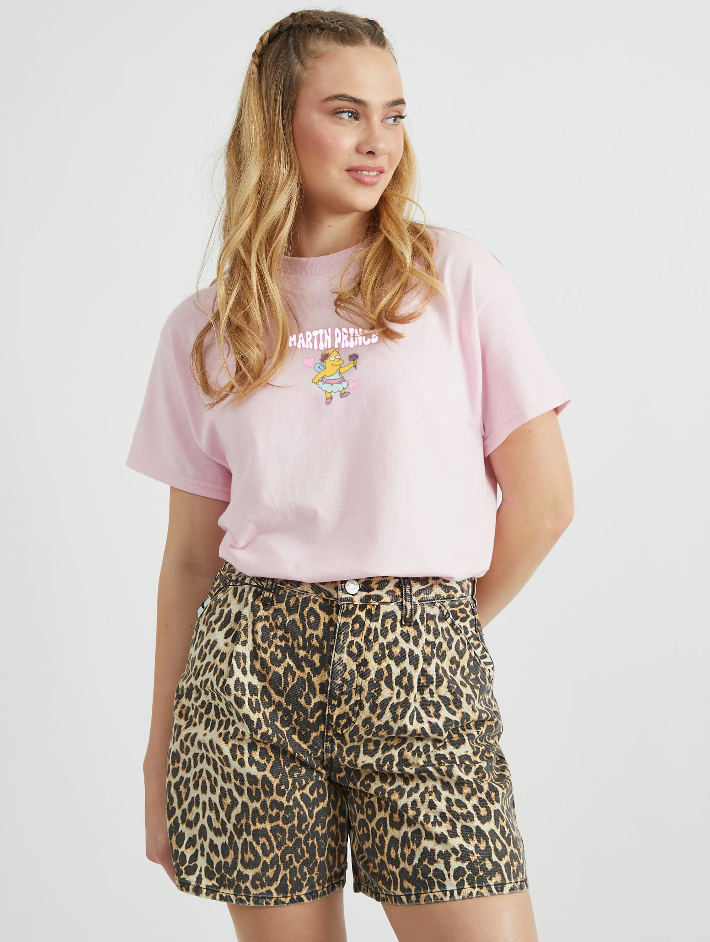 The Simpsons Martin T-Shirt In Pink sold by Skinnydip London product image thumbnail 3