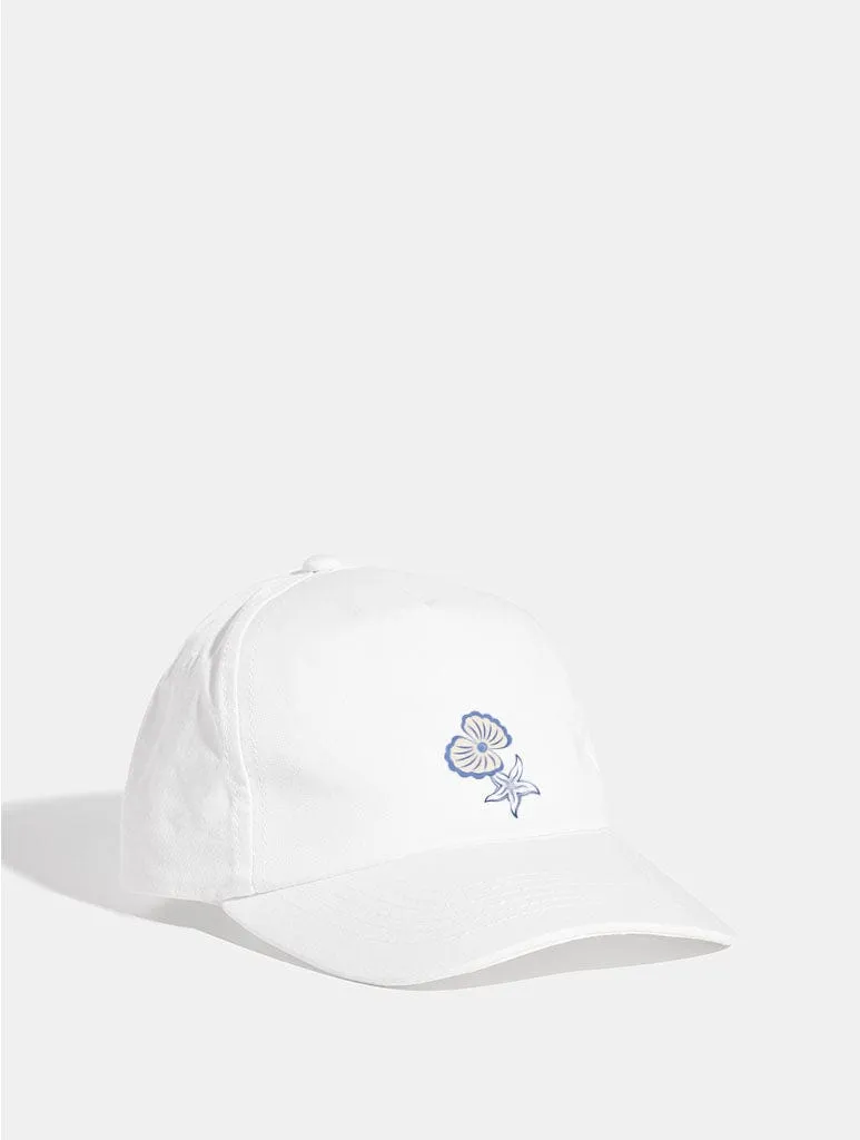 Sea Shells Cap in White sold by Skinnydip London product image thumbnail 2