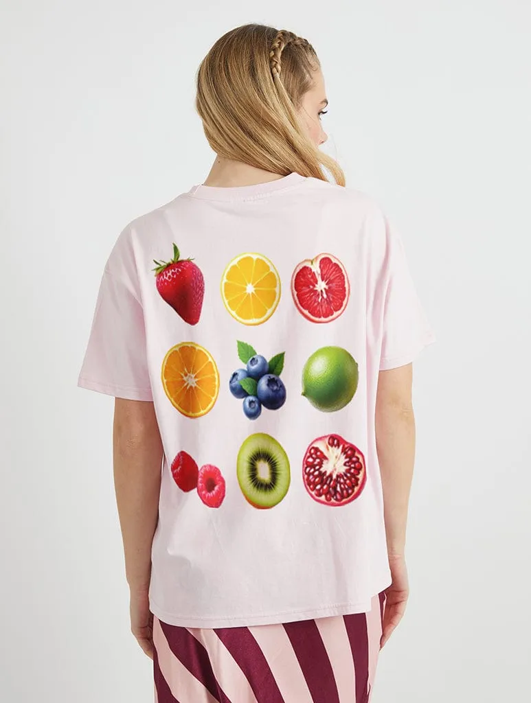 Fruits T-Shirt In Pink sold by Skinnydip London