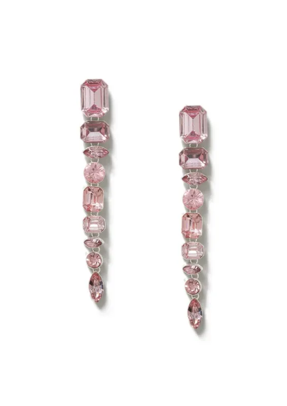 Liars & Lovers Pink Stone Drop Earrings sold by Skinnydip London