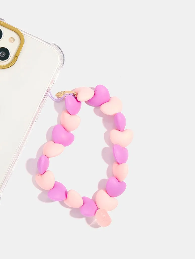 Y2K Heart Beaded Phone Strap sold by Skinnydip London product image thumbnail 2