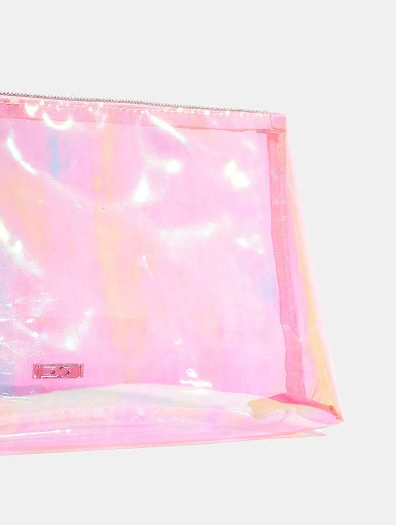 Holographic Large Wash Bag sold by Skinnydip London product image thumbnail 4