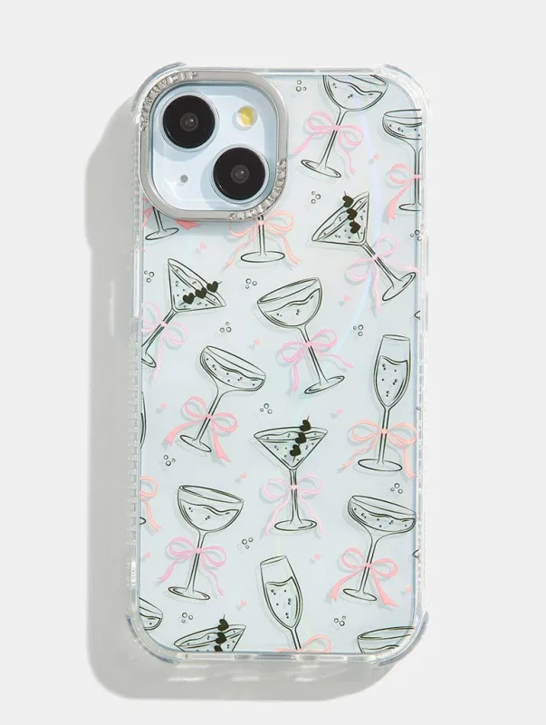 Cocktail Bow Shock iPhone Case sold by Skinnydip London