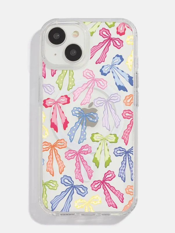 Rainbow Bows MagSafe iPhone Case sold by Skinnydip London