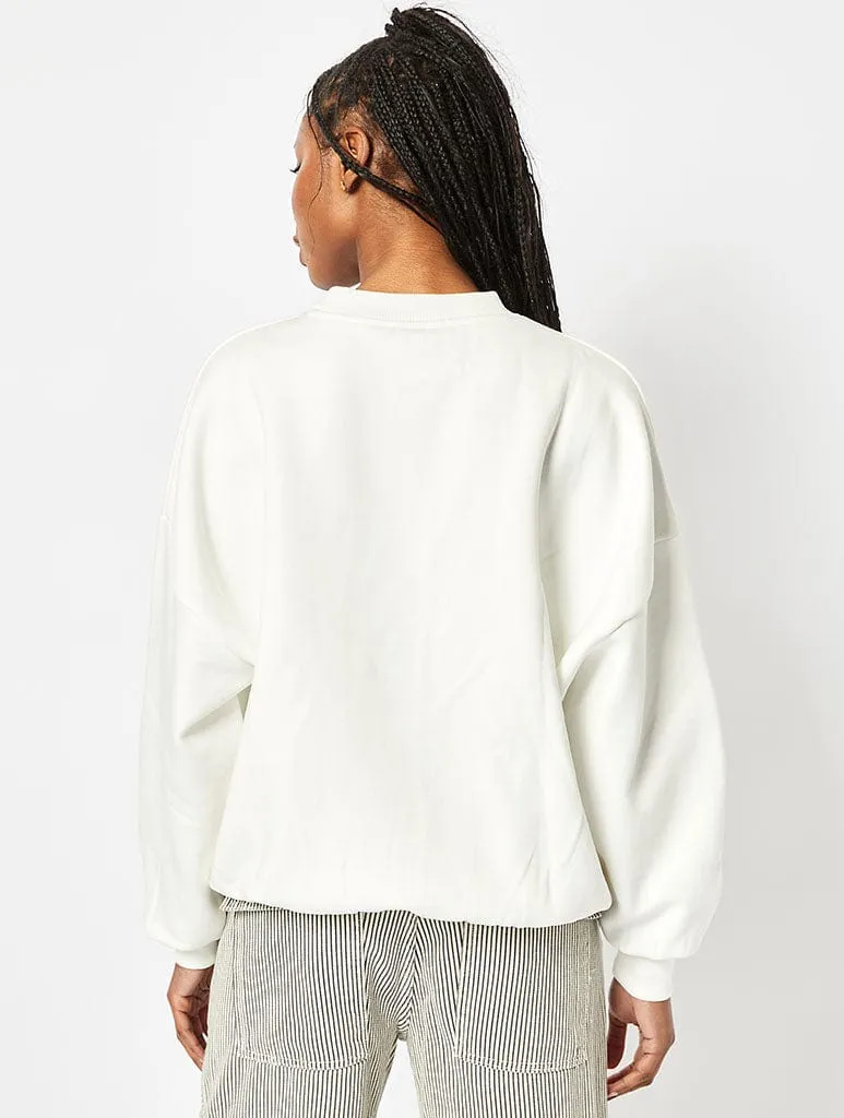 Reading Is Sexy Sweatshirt In White sold by Skinnydip London product image thumbnail 2