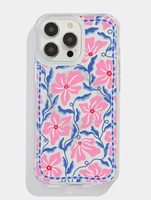 Floral Mosaic Glitter MagSafe iPhone Case sold by Skinnydip London