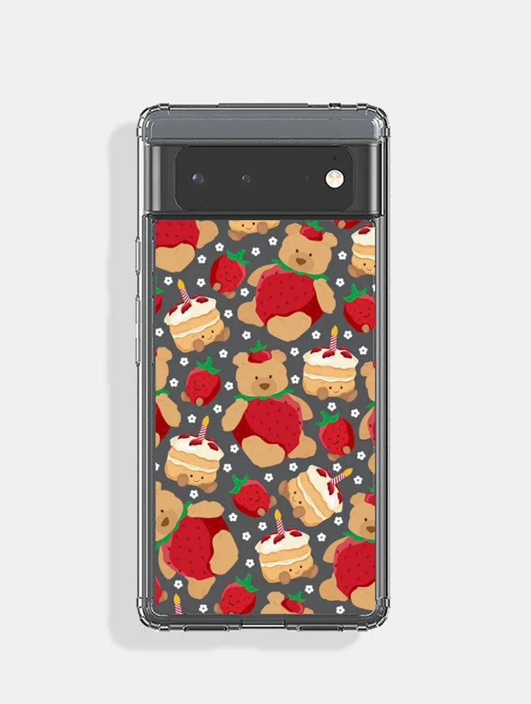 Strawberry Bear Google Pixel Case sold by Skinnydip London