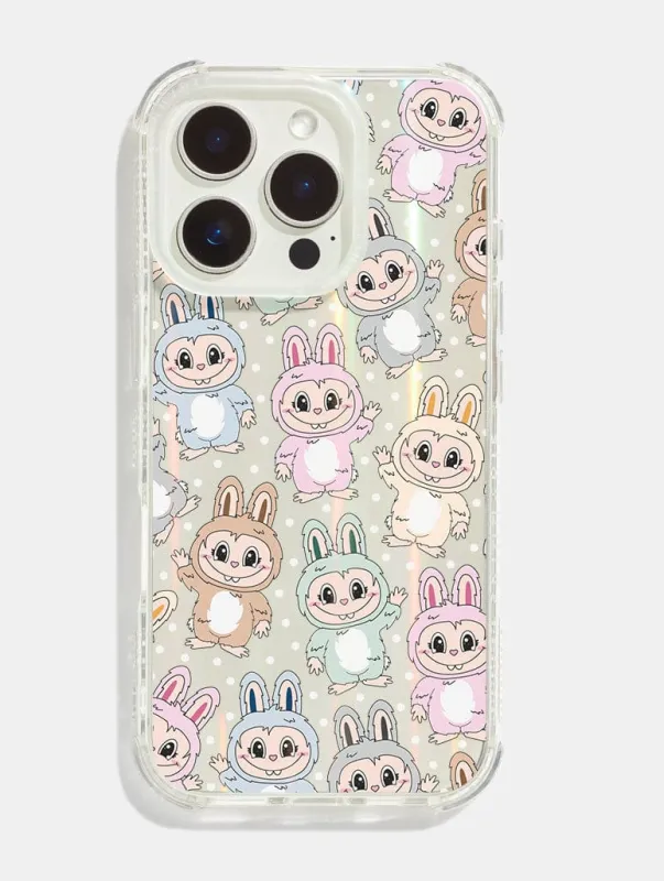 Pastel Fluffy Creatures Pattern Shock iPhone Case made by Skinnydip London