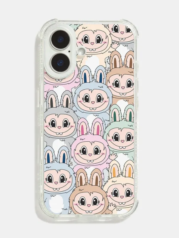 Pastel Fluffy Creatures Shock iPhone Case sold by Skinnydip London