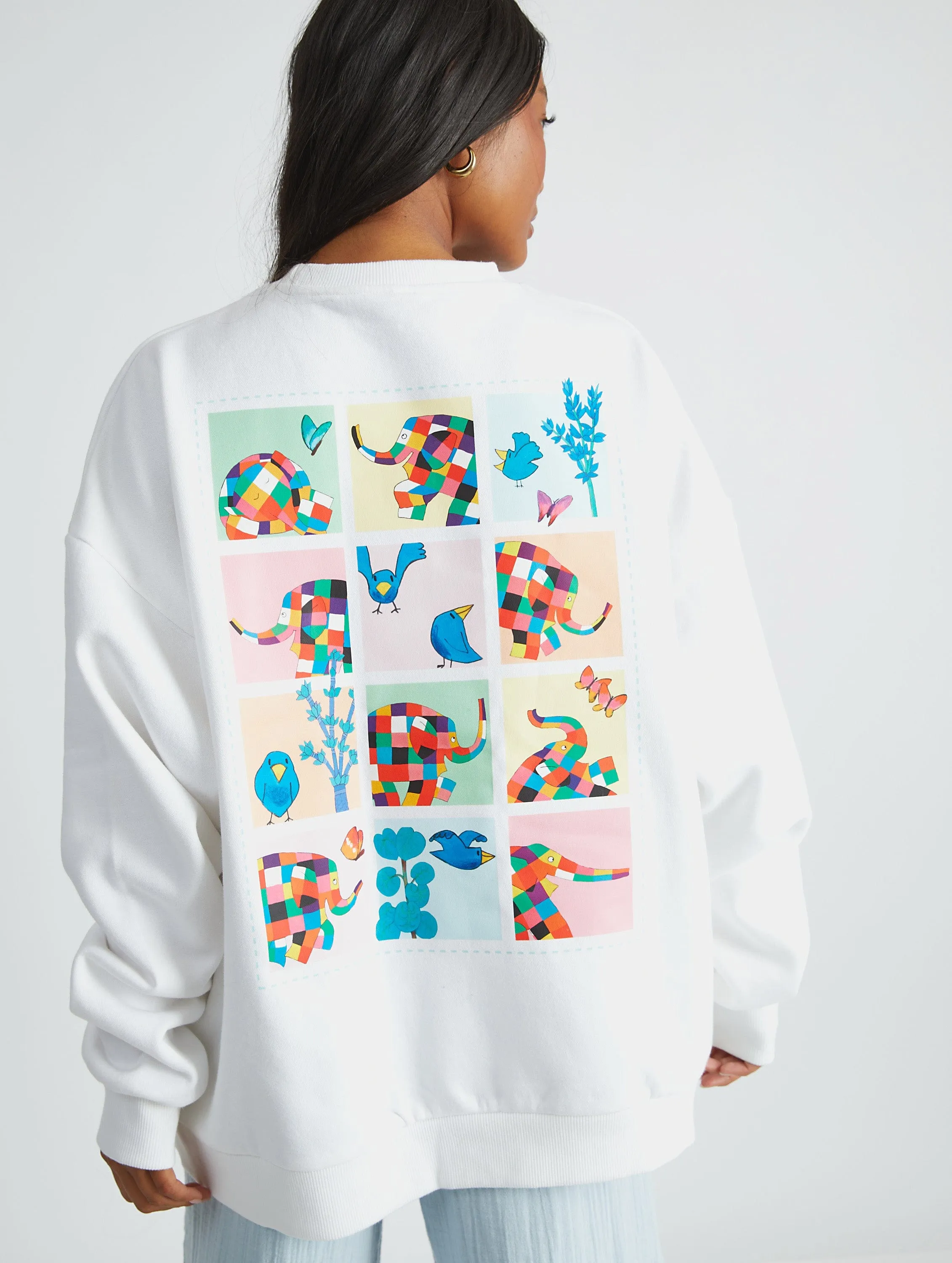 Elmer Patchwork Sweatshirt in Ecru sold by Skinnydip London product image thumbnail 5