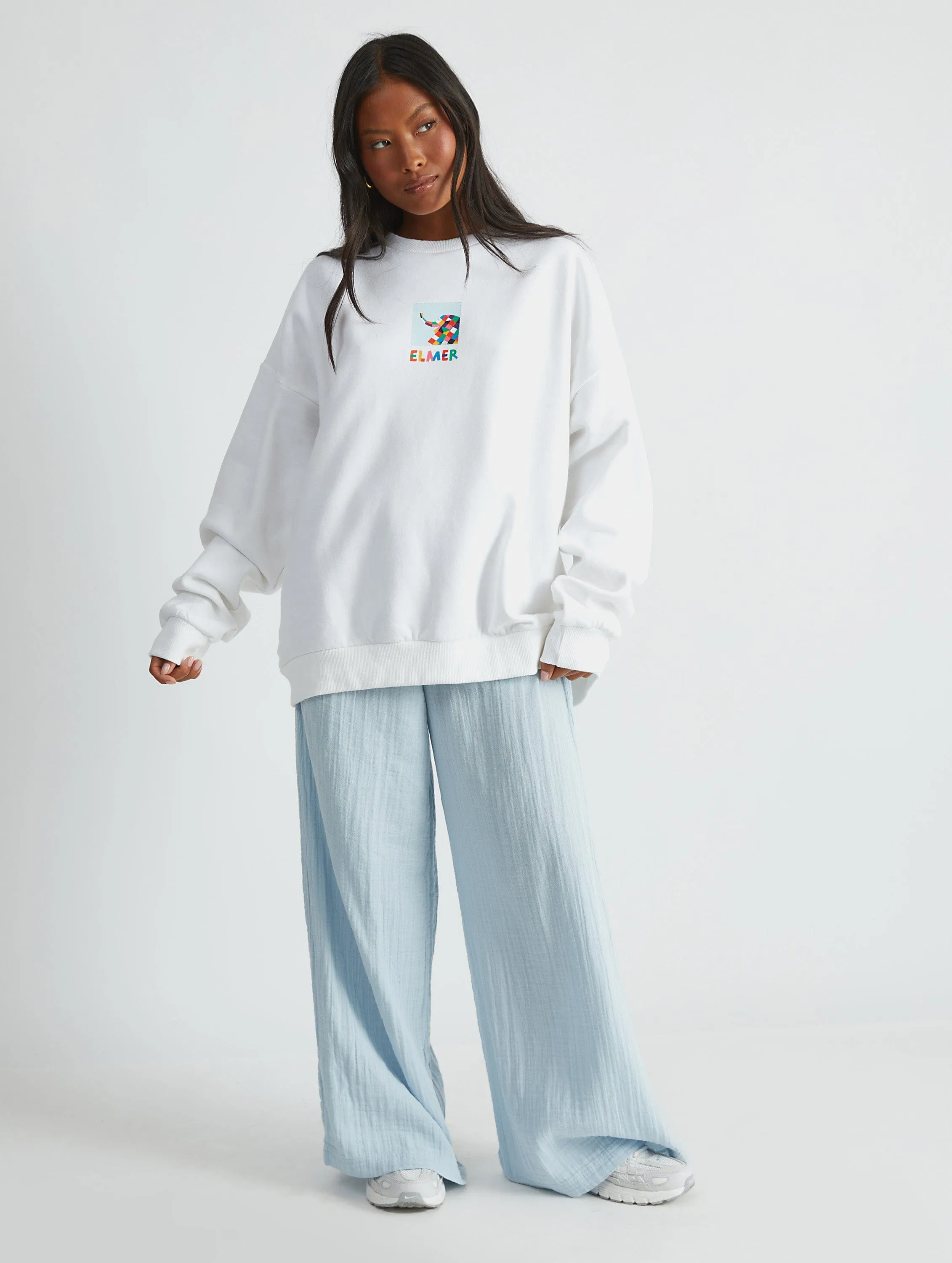 Elmer Patchwork Sweatshirt in Ecru sold by Skinnydip London product image thumbnail 3