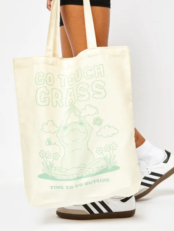 Go Touch Grass Tote Bag sold by Skinnydip London