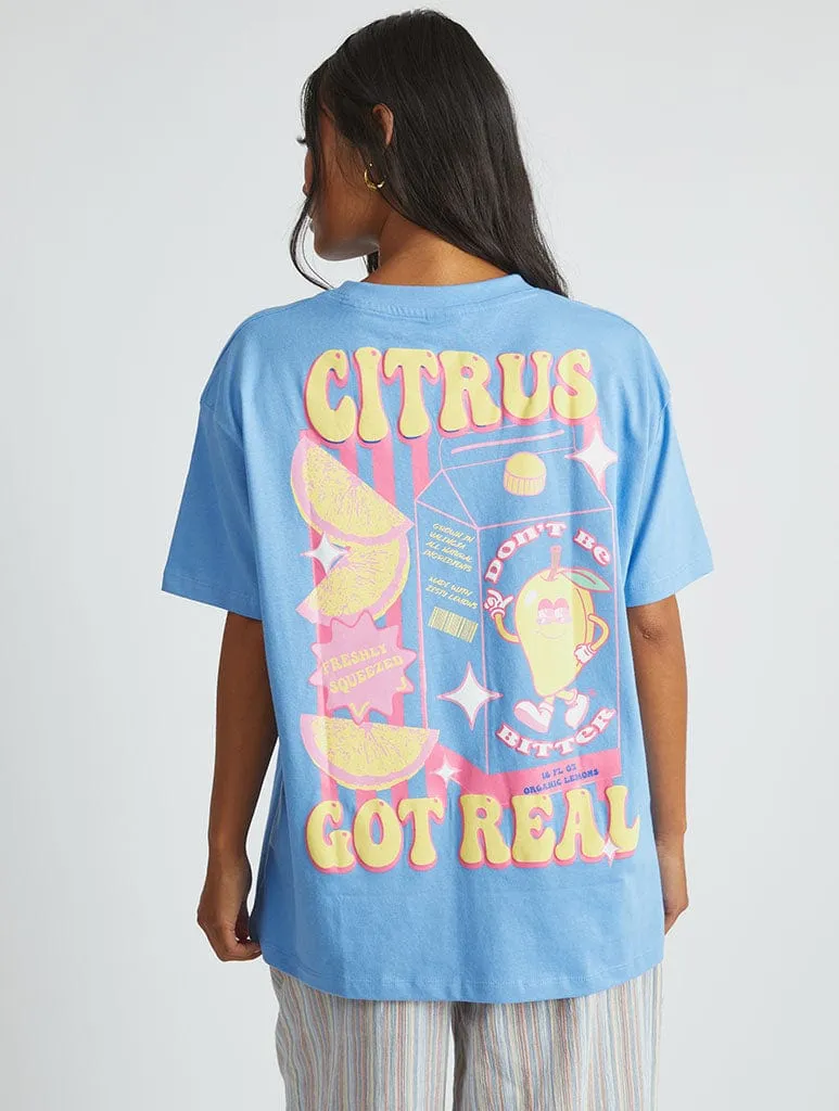 Dont Be Bitter Blue T-Shirt sold by Skinnydip London product image thumbnail 4