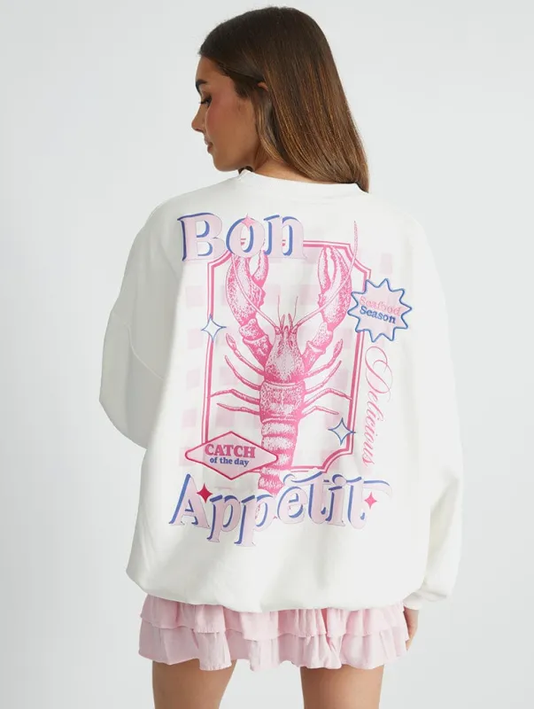 Bon Appetit Sweatshirt sold by Skinnydip London