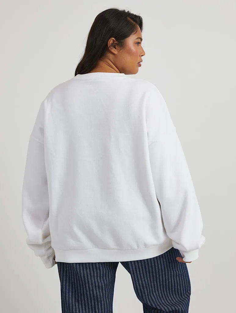 Disney Princess Castle Cinderella Sweatshirt in White sold by Skinnydip London product image thumbnail 2