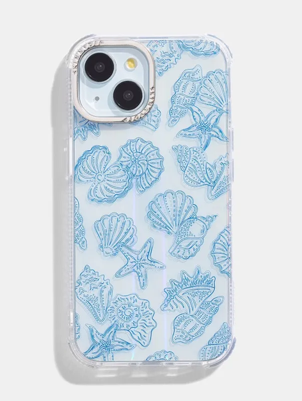 Blue Shells Shock iPhone Case sold by Skinnydip London