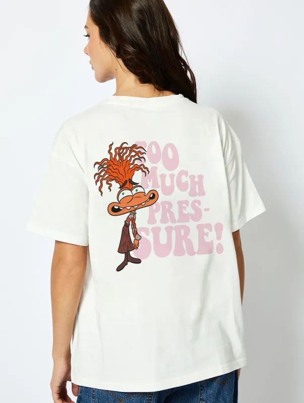 Disney Pixar Inside Out Anxiety T-Shirt In Ecru sold by Skinnydip London