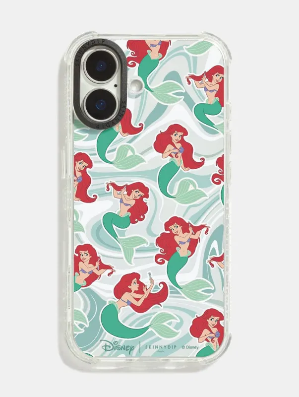 Disney Ariel Repeat Shock iPhone Case sold by Skinnydip London