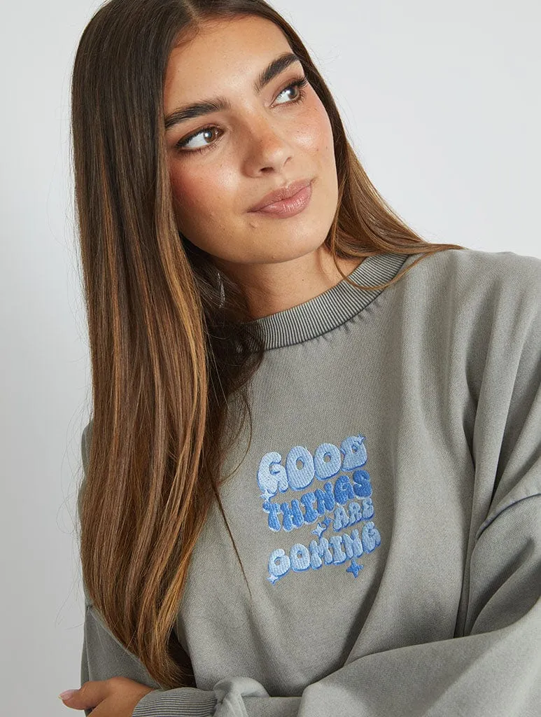 Good Things Are Coming Sweatshirt sold by Skinnydip London product image thumbnail 4