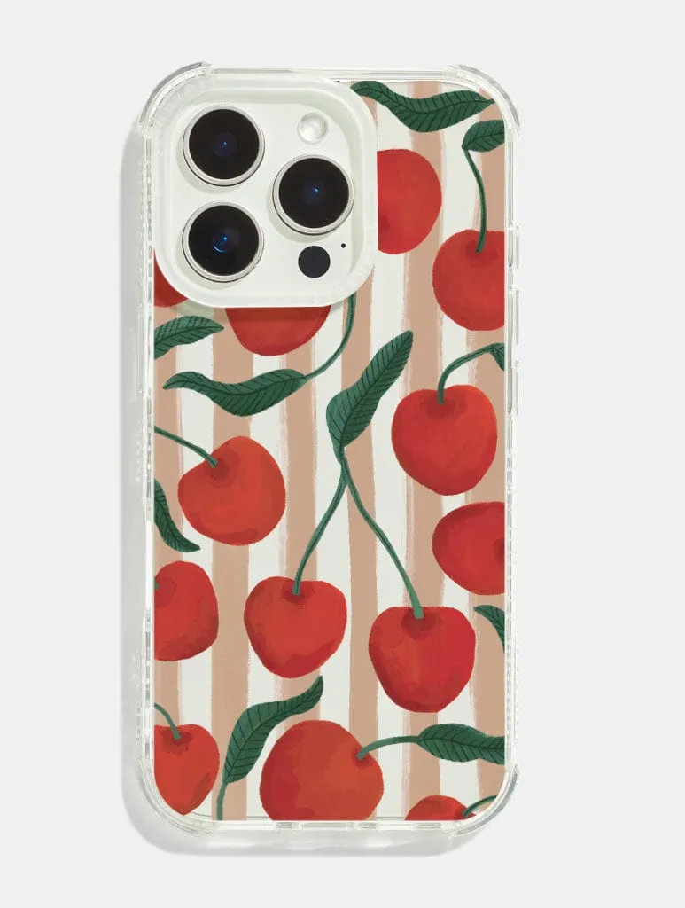 Kate Fox x Skinnydip Cherries Shock iPhone Case sold by Skinnydip London
