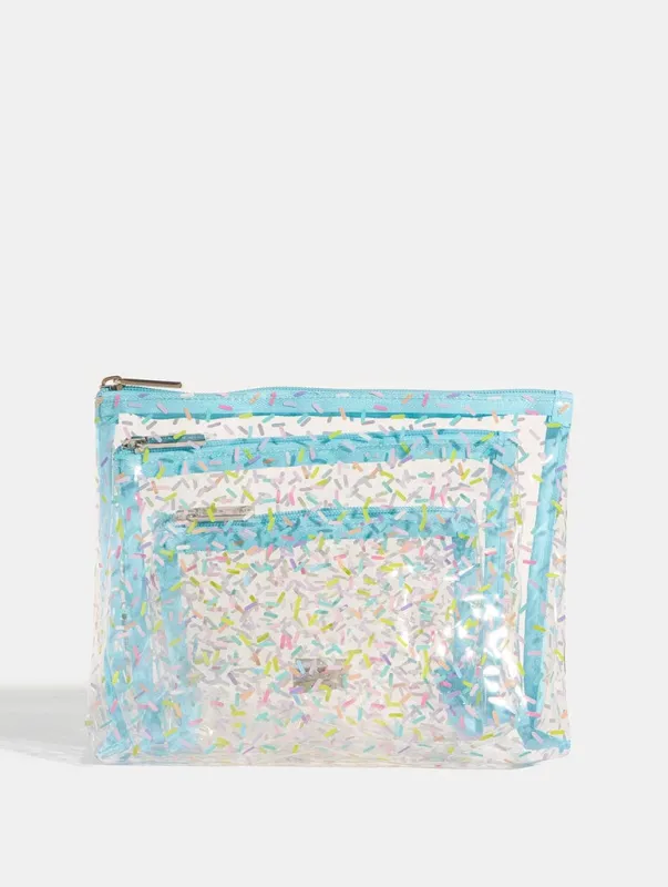 Sprinkles Makeup Bag Trio sold by Skinnydip London
