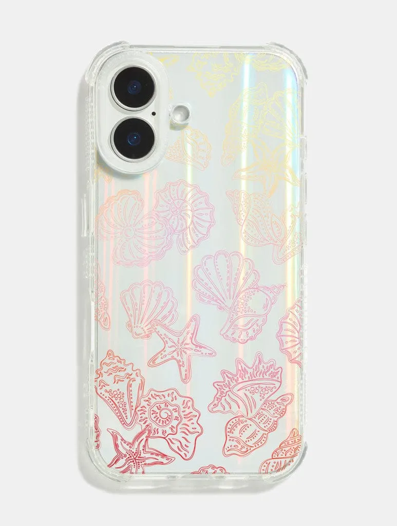 Ombre Outline Sea Shells Shock iPhone Case sold by Skinnydip London