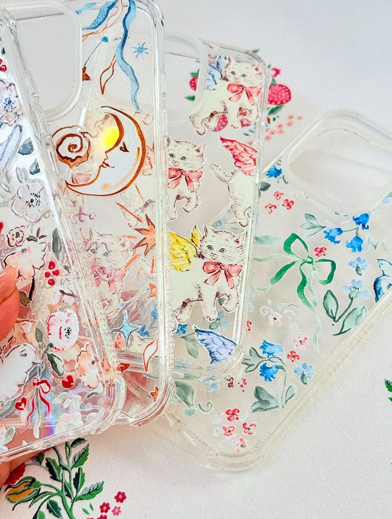 Sophie Amelia Creates x Skinnydip Blue & Coral Meadow Shock iPhone Case sold by Skinnydip London product image thumbnail 4