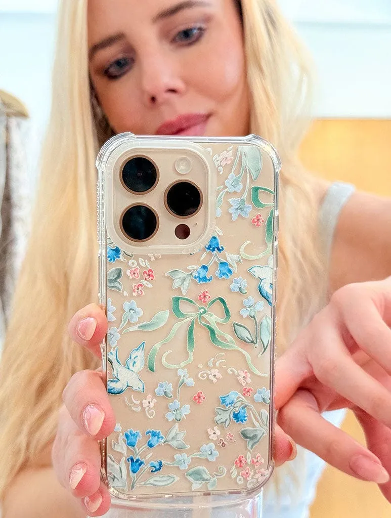 Sophie Amelia Creates x Skinnydip Blue & Coral Meadow Shock iPhone Case sold by Skinnydip London product image thumbnail 2