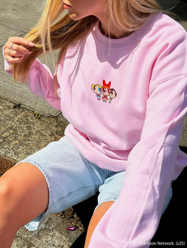 The Powerpuff Girls Sugar & Spice Sweatshirt In Pink sold by Skinnydip London product image thumbnail 4