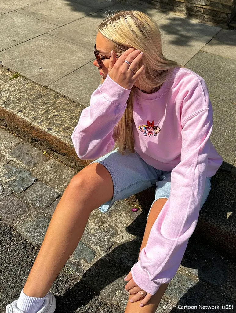 The Powerpuff Girls Sugar & Spice Sweatshirt In Pink sold by Skinnydip London product image thumbnail 5