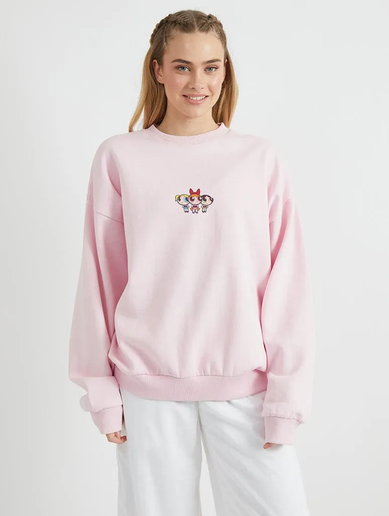The Powerpuff Girls Sugar & Spice Sweatshirt In Pink sold by Skinnydip London product image thumbnail 2