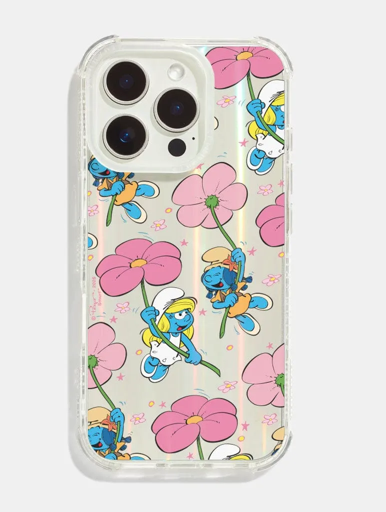 The Smurfs Floral Smurfette Shock iPhone Case sold by Skinnydip London