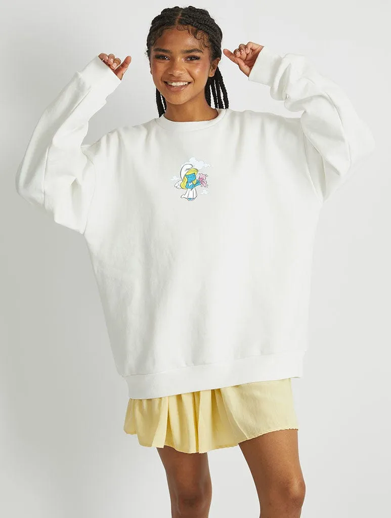 The Smurfs Into Spring Sweatshirt sold by Skinnydip London product image thumbnail 2