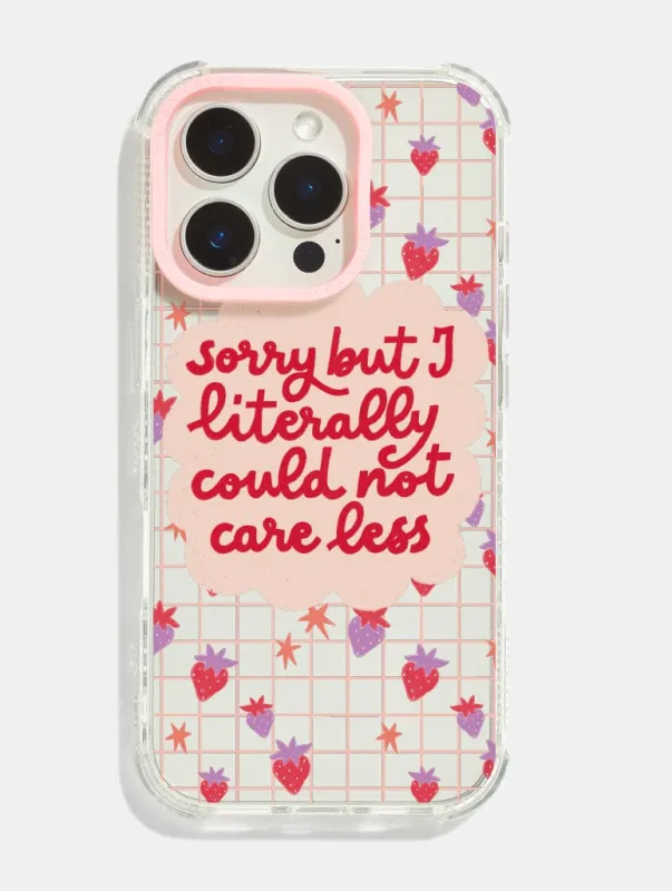 Cloudy Afternoon Studio x Skinnydip Could Not Care Less Shock iPhone Case sold by Skinnydip London