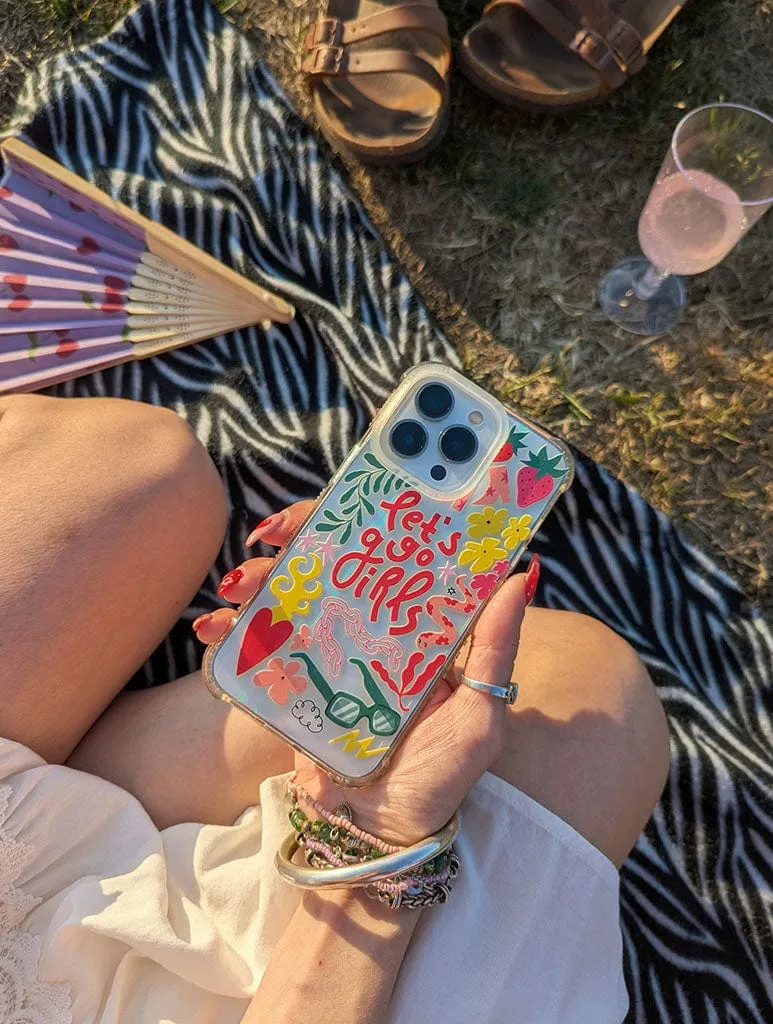 Cloudy Afternoon Studio x Skinnydip Let's Go Girls Shock iPhone Case sold by Skinnydip London product image thumbnail 2