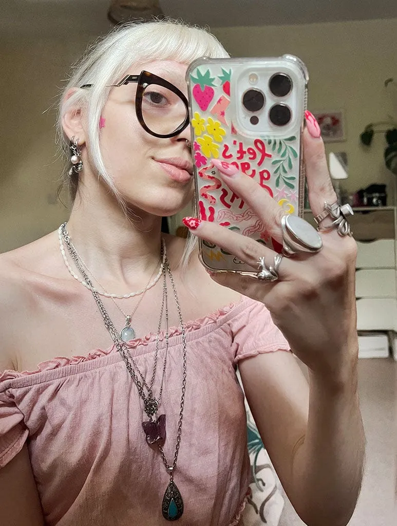 Cloudy Afternoon Studio x Skinnydip Let's Go Girls Shock iPhone Case sold by Skinnydip London product image thumbnail 3