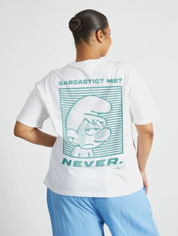 The Smurfs Sarcasm T-Shirt sold by Skinnydip London