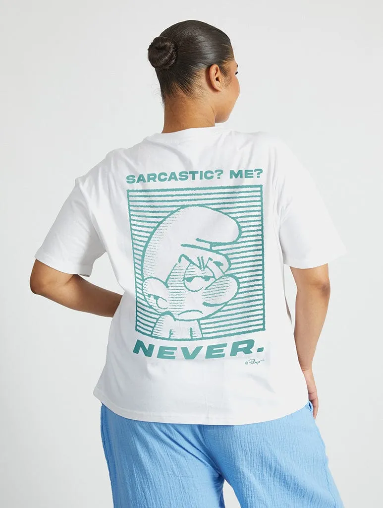 The Smurfs Sarcasm T-Shirt sold by Skinnydip London